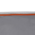 Wasserfeste Plane mit Dach Grau und Orange 240 x 460 cm