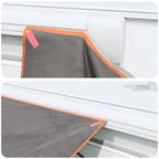 Wasserfeste Plane mit Dach Grau und Orange 240 x 460 cm