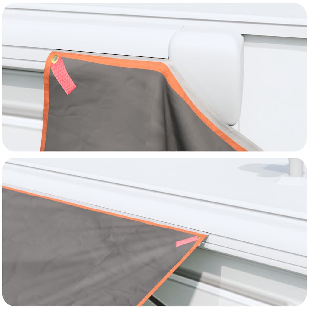 Wasserfeste Plane mit Dach Grau und Orange 240 x 460 cm