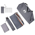 Heckklappenzelt Grau und Orange 194 x 180 x 210 cm Taft