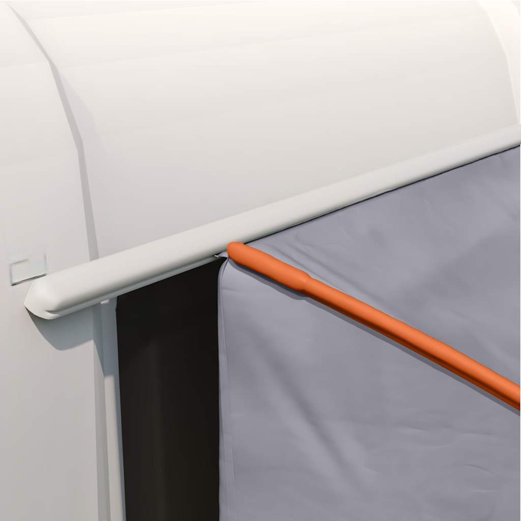 Heckklappenzelt Grau und Orange 194 x 180 x 210 cm Taft