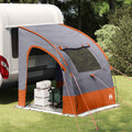 Heckklappenzelt Grau und Orange 194 x 180 x 210 cm Taft