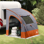 Heckklappenzelt Grau und Orange 194 x 180 x 210 cm Taft