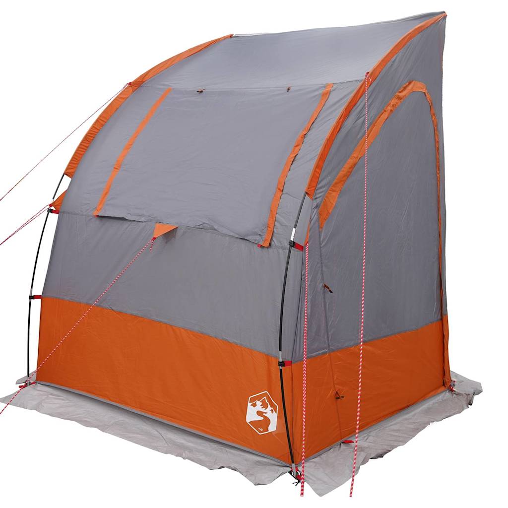 Heckklappenzelt Grau und Orange 194 x 180 x 210 cm Taft