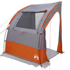 Heckklappenzelt Grau und Orange 194 x 180 x 210 cm Taft