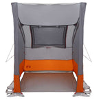 Heckklappenzelt Grau und Orange 194 x 180 x 210 cm Taft