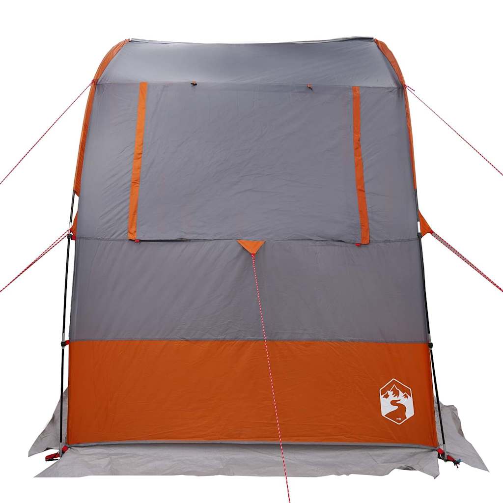 Heckklappenzelt Grau und Orange 194 x 180 x 210 cm Taft