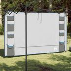 Hängender Zeltorganiser Grau und Blau 320 x 182 cm Oxford