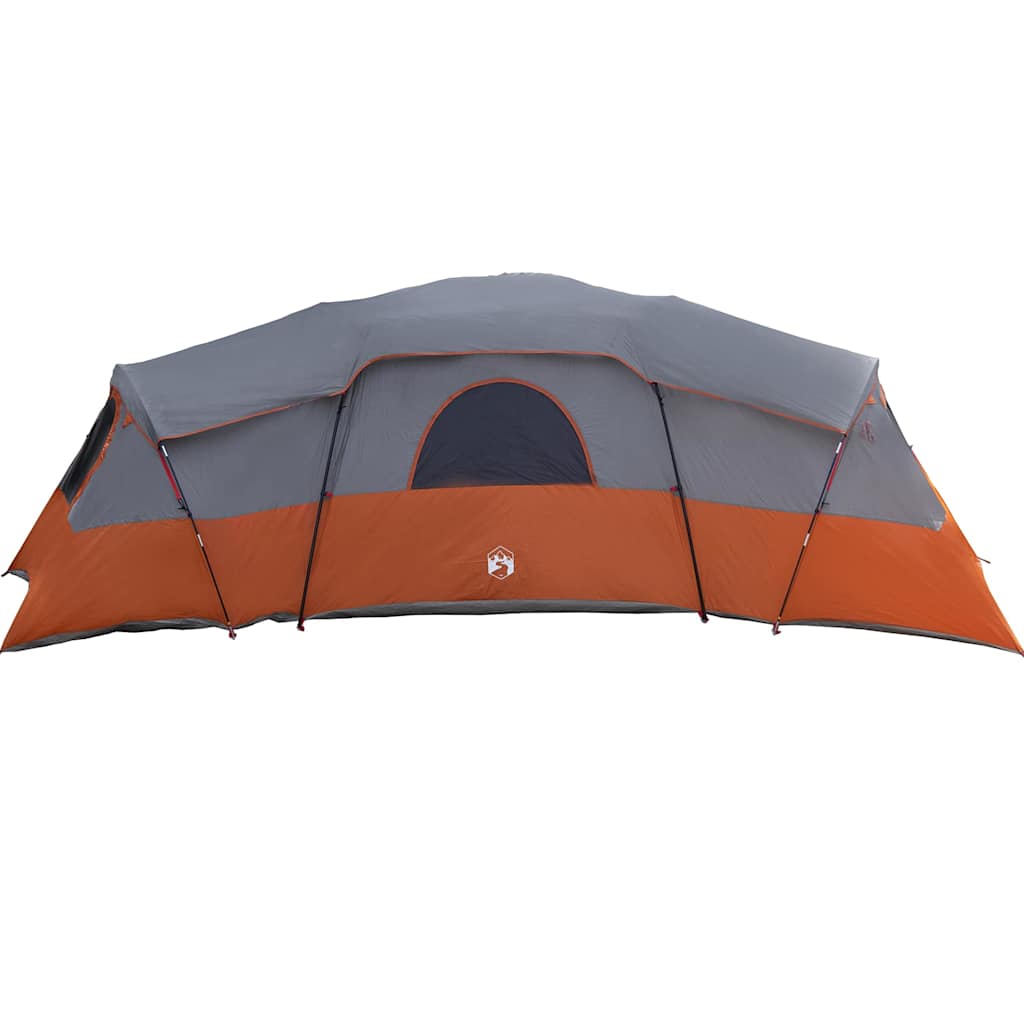 Familienzelt mit Dach Grau und Orange 762 x 655 x 218 cm Taft
