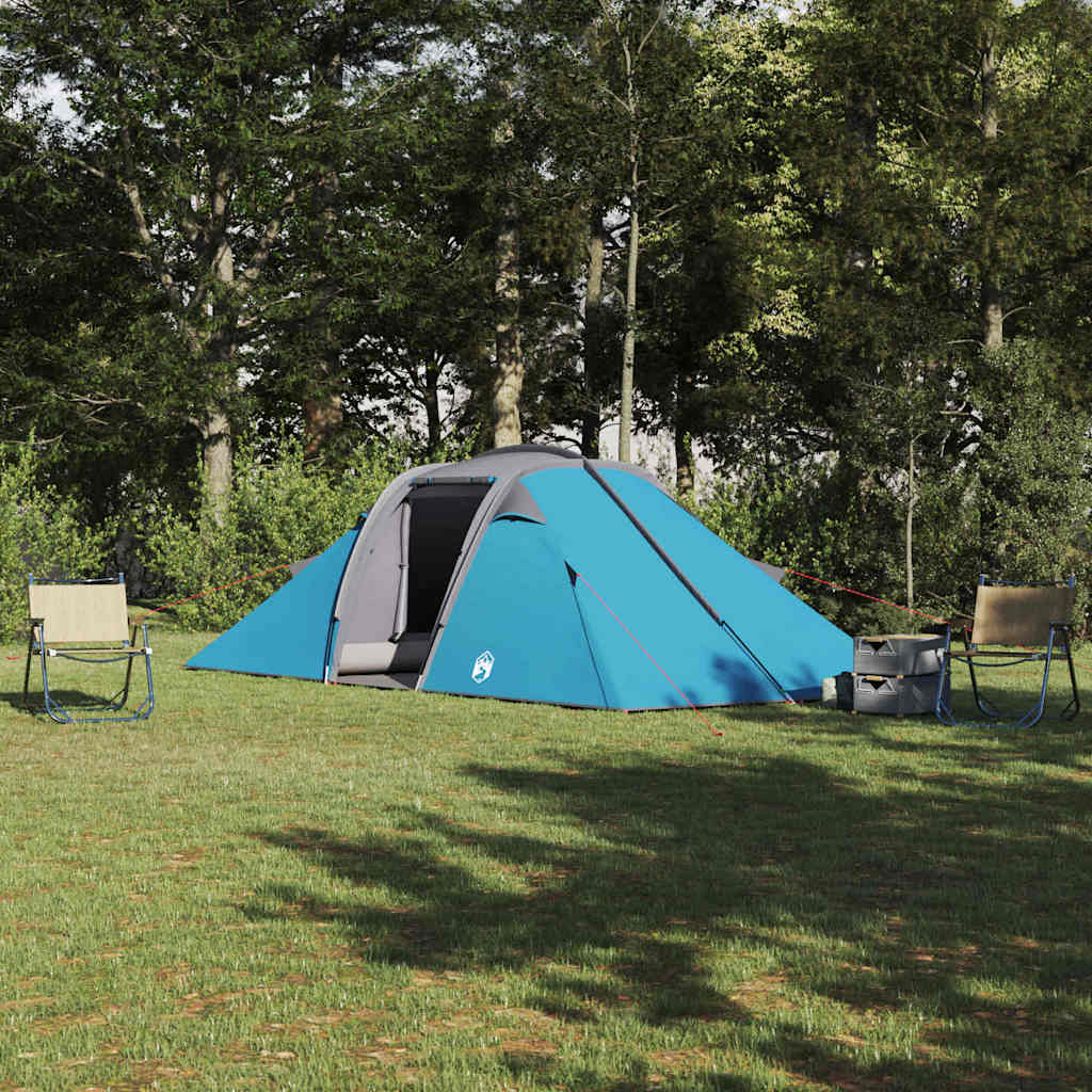 Tunnelzelt mit Dach mit Speicher Blau 510 x 240 x 156 cm Taft