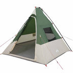 Tipi Zelt mit Dach mit Speicher Grün 383 x 338 x 217 cm Taft