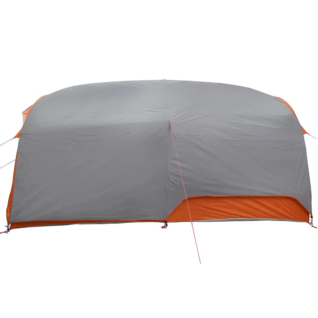 Tunnelzelt mit Dach Grau und Orange 410 x 285 x 198 cm Taft
