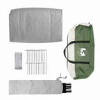 Campingzelt mit Dach mit Speicher Grün 482 x 360 x 227 cm Taft