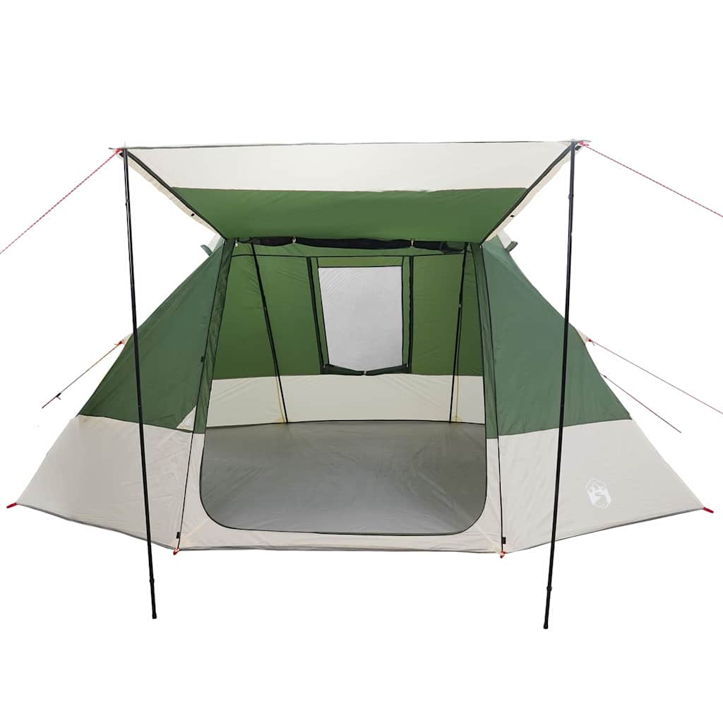 Campingzelt mit Dach mit Speicher Grün 482 x 360 x 227 cm Taft