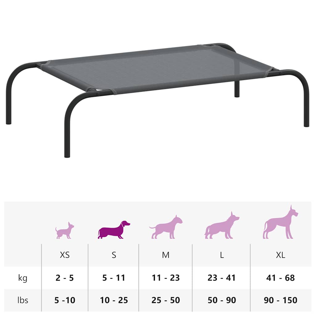 Hundebett Erhöht Textilene und Stahl