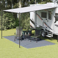 Zeltteppich Blau und Grau 450 x 250 cm Polyethylen