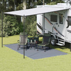 Zeltteppich Blau und Grau 450 x 250 cm Polyethylen