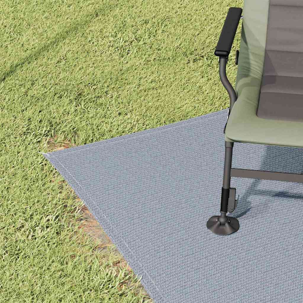 Zeltteppich Blau und Grau 450 x 250 cm Polyethylen