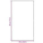 Zeltteppich Blau und Grau 450 x 250 cm Polyethylen