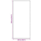 Zeltteppich Blau und Grau 550 x 250 cm Polyethylen