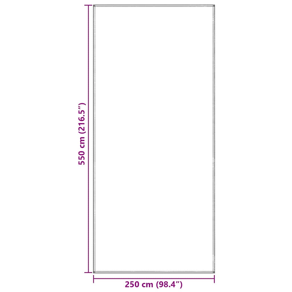 Zeltteppich Blau und Grau 550 x 250 cm Polyethylen