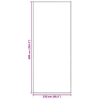 Zeltteppich Blau und Grau 600 x 250 cm Polyethylen