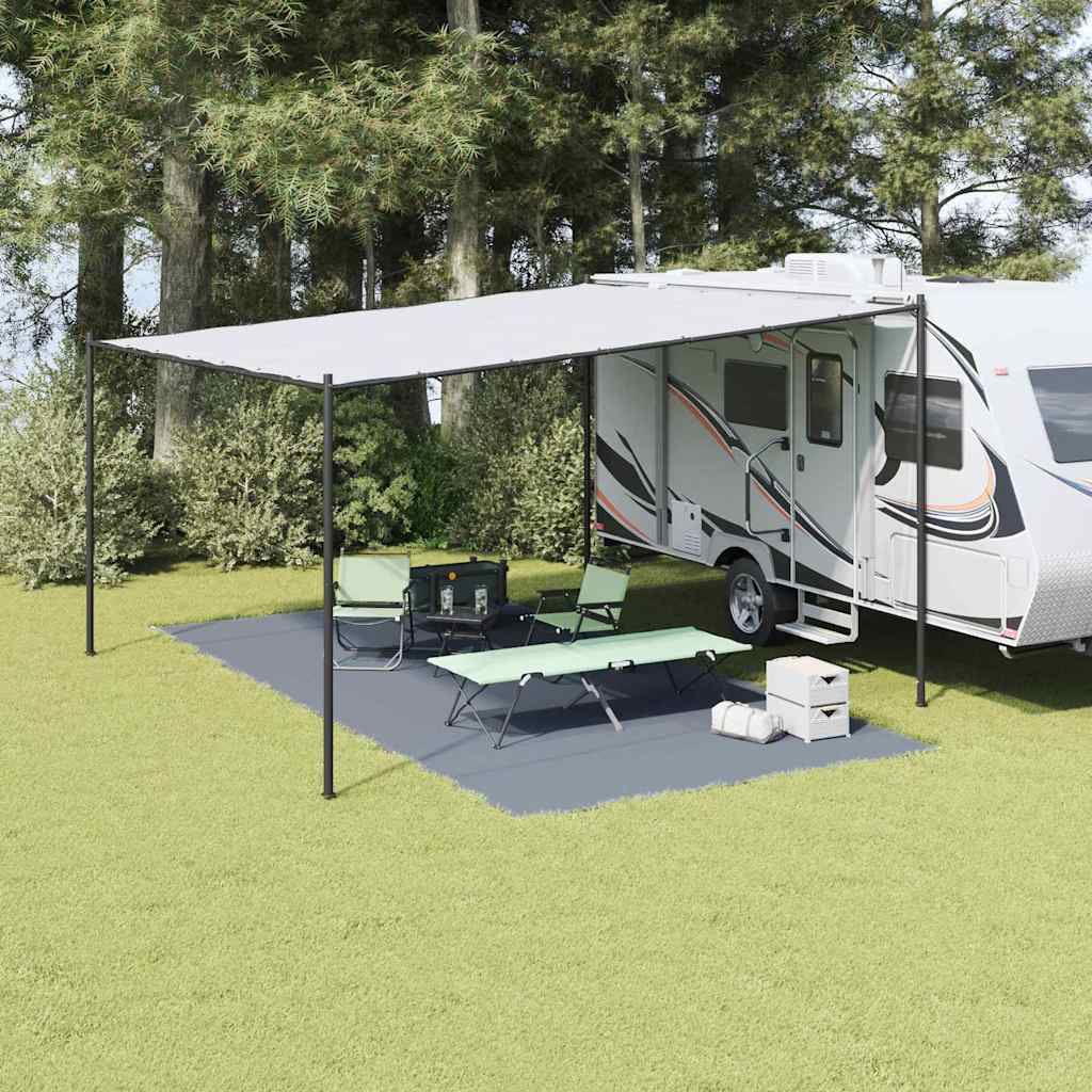 Zeltteppich Blau und Grau 600 x 300 cm Polyethylen