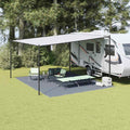 Zeltteppich Blau und Grau 500 x 400 cm Polyethylen