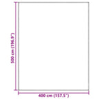 Zeltteppich Blau und Grau 500 x 400 cm Polyethylen