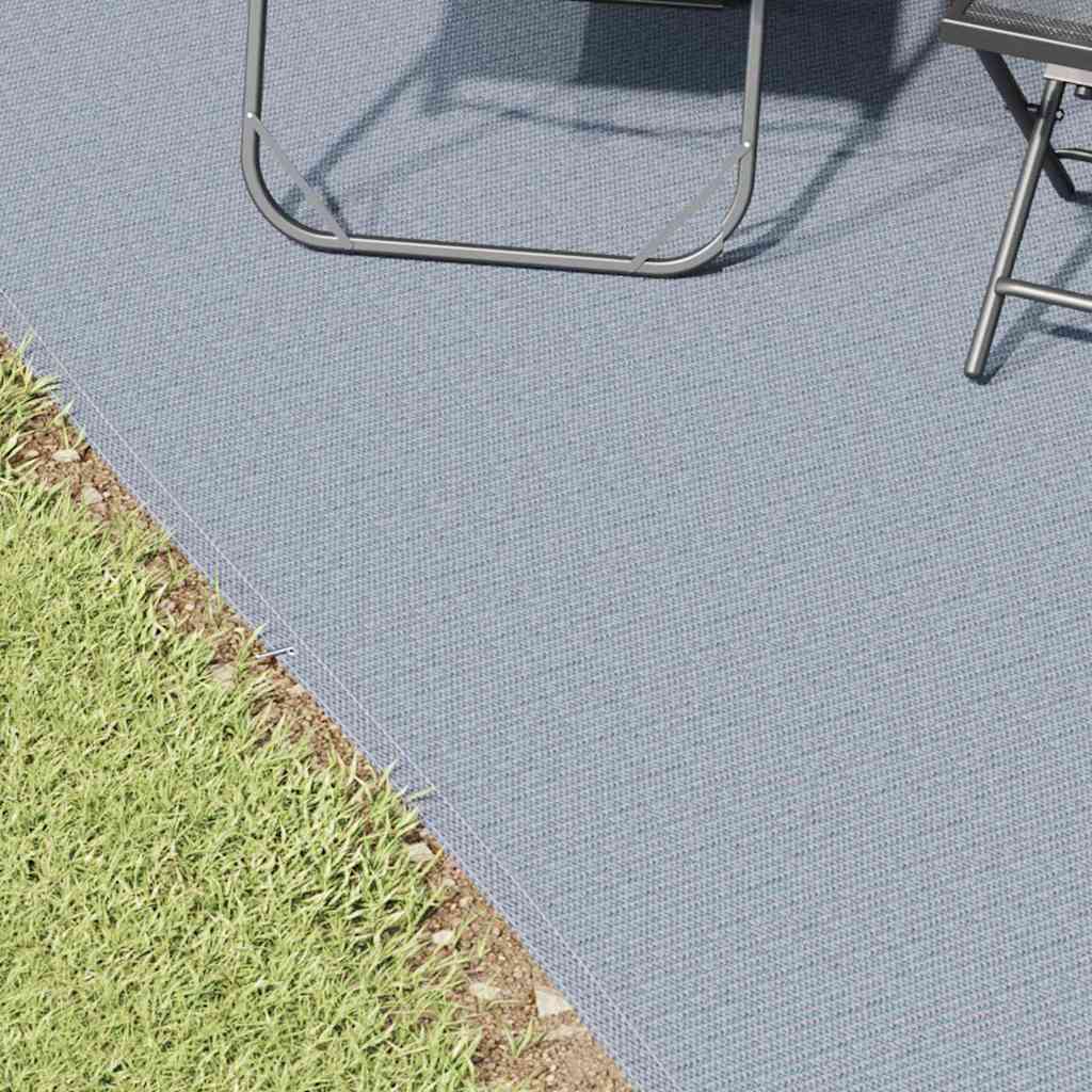 Zeltteppich Blau und Grau 800 x 400 cm Polyethylen