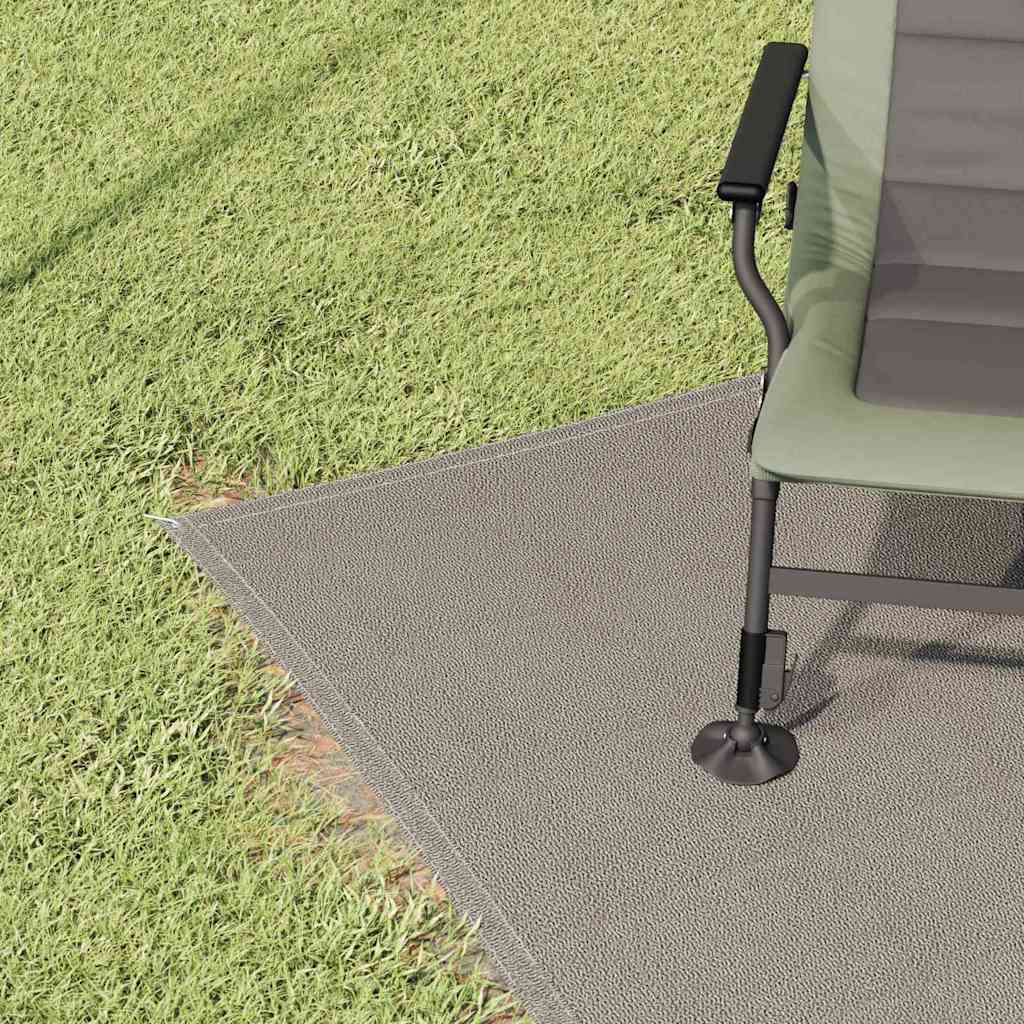 Zeltteppich Hellgrau 400 x 250 cm Polyethylen