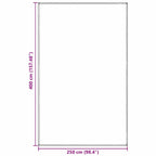 Zeltteppich Hellgrau 400 x 250 cm Polyethylen