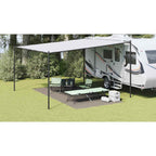 Zeltteppich Hellgrau 500 x 250 cm Polyethylen