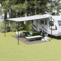 Zeltteppich Hellgrau 500 x 300 cm Polyethylen