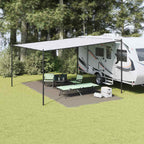 Zeltteppich Hellgrau 600 x 300 cm Polyethylen