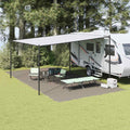 Zeltteppich Hellgrau 800 x 400 cm Polyethylen