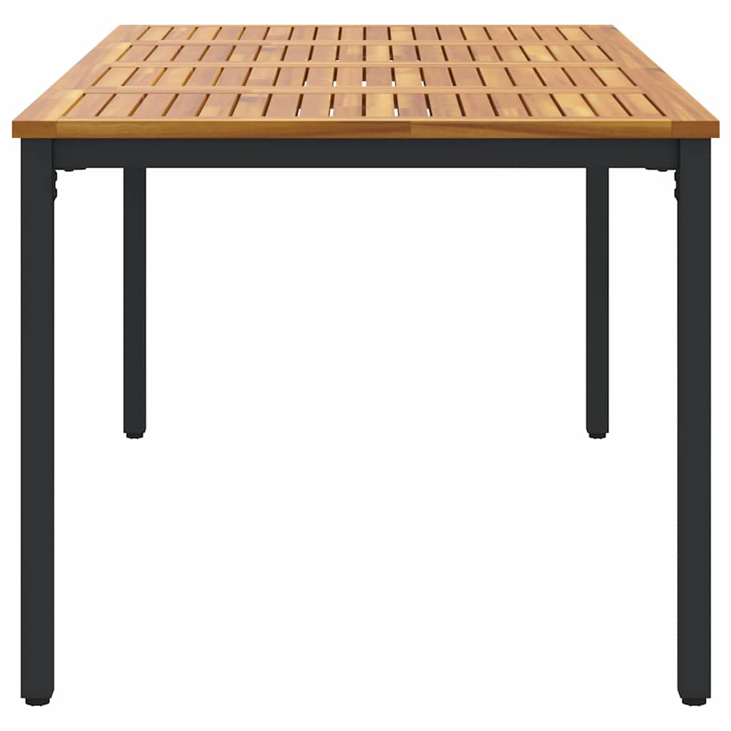 Tisch für Outdoor Natürlich und Schwarz 180 x 90 x 75 cm
