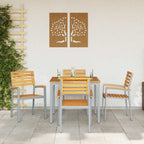 Gartenstuhl 4 pcs Braun 56 x 57 x 87 cm Massivholz Akazie