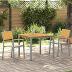 Stapelstuhl 2 pcs Braun 56 x 57 x 87 cm Massivholz Akazie