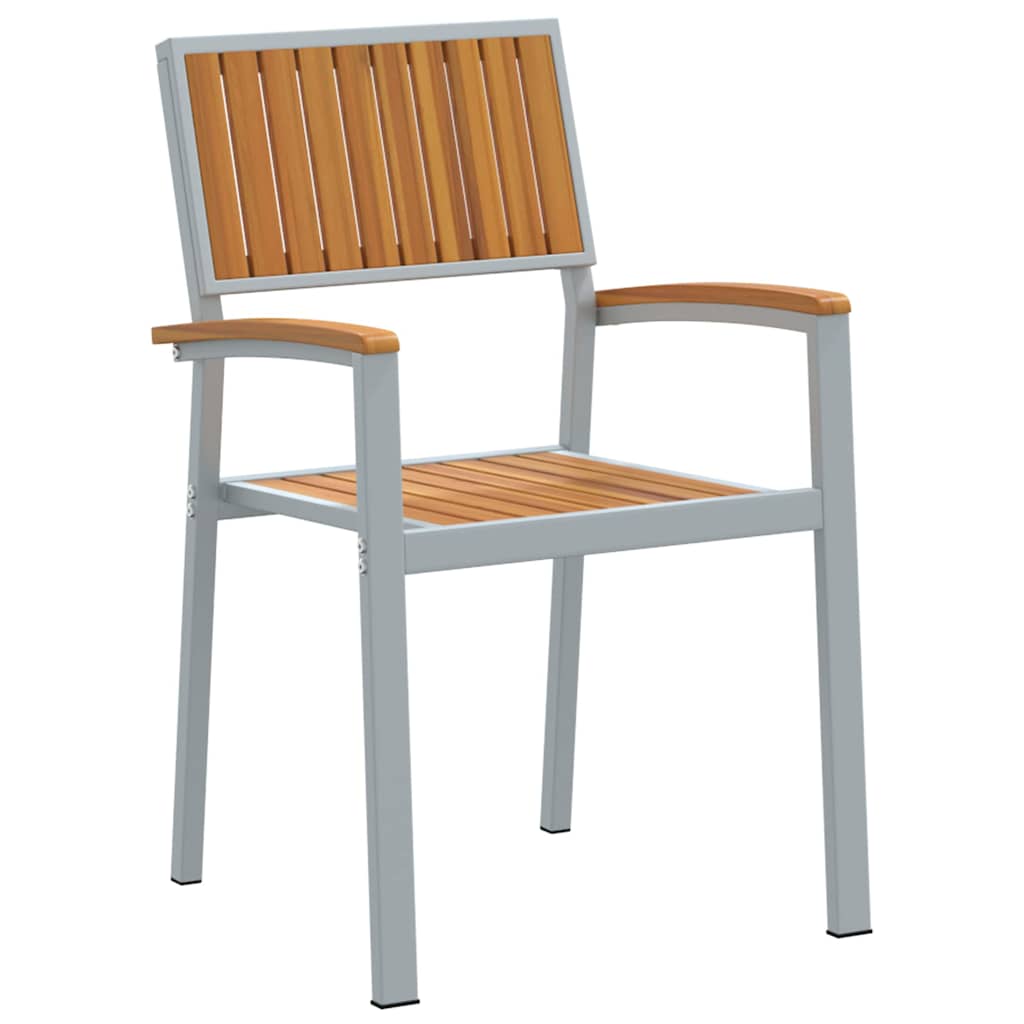 Stapelstuhl 2 pcs Braun 56 x 57 x 87 cm Massivholz Akazie