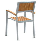 Stapelstuhl 2 pcs Braun 56 x 57 x 87 cm Massivholz Akazie