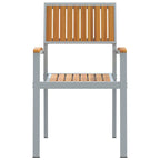 Stapelstuhl 2 pcs Braun 56 x 57 x 87 cm Massivholz Akazie