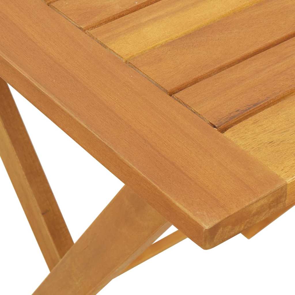Gartentisch Natur 60 x 60 x 72 cm Massivholz Akazie