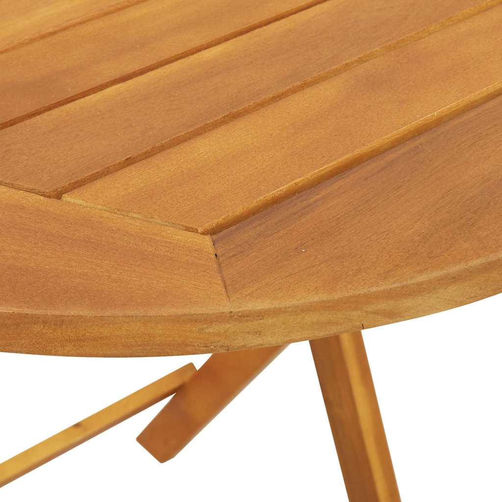 Gartentisch Natur 60 x 60 x 72 cm Massivholz Akazie