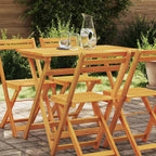 Gartentisch Braun 90 x 55 x 75 cm Massivholz Akazie