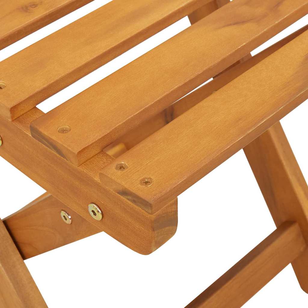 Außen Bistro-Stühle mit Kissen 2 pcs Massivholz Akazie