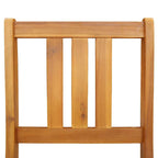 Außen Bistro-Stühle mit Kissen 2 pcs Massivholz Akazie