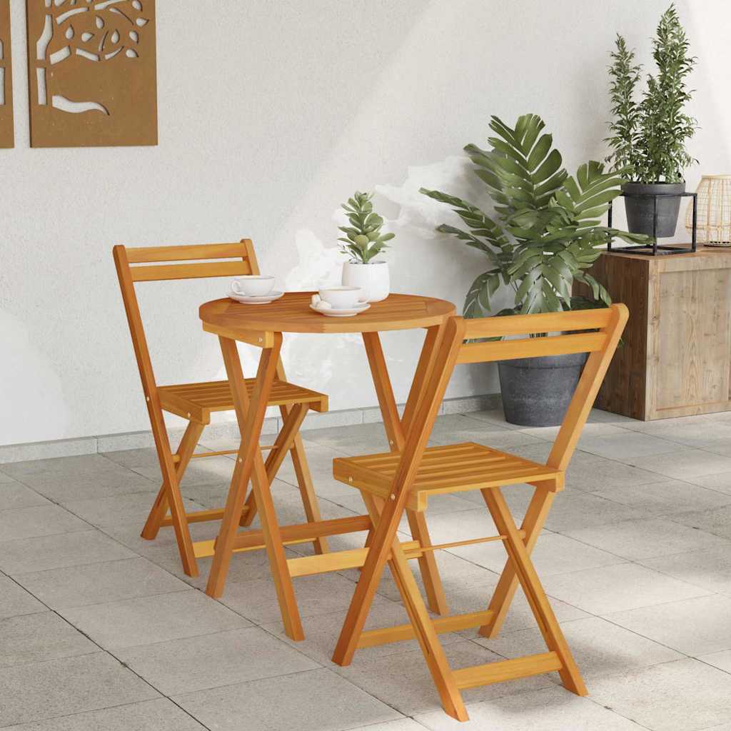 Garten Essgruppe mit Kissen 3 pcs Öl-Natur Massivholz Akazie