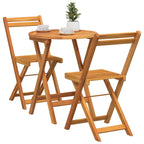 Garten Essgruppe mit Kissen 3 pcs Öl-Natur Massivholz Akazie