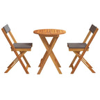 Garten Essgruppe mit Kissen 3 pcs Öl-Natur Massivholz Akazie
